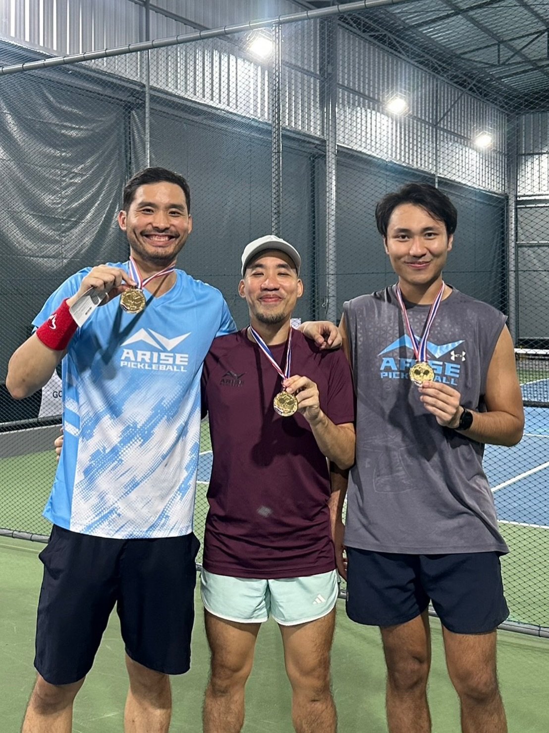 Arise Athletes showing up and turning hard work into hardware at the Hua Hin tournament and Unity tournament! 🎉🎉🎉🙌🙌

#arisepickleball #ariseathletes #pickleballthailand #thailandpickleball #พิคเคิลบอล #loveit