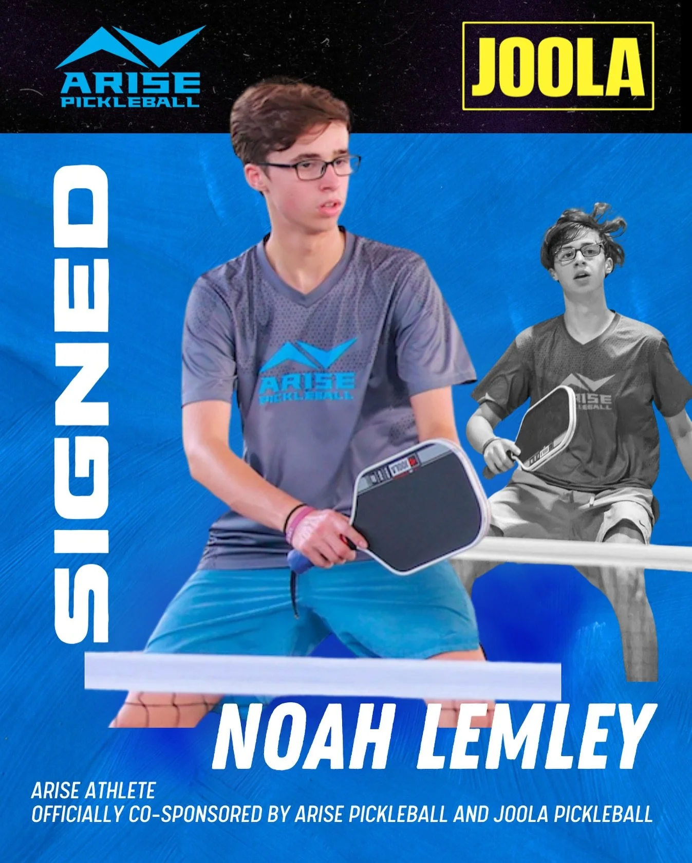 🎉 Officially Welcoming Noah Lemley to the Arise Pickleball Family 🎉 @nowalemon 

With lots of Pickleball activity and work behind the scenes, we aren&rsquo;t spending that much time online! So, we are catching up on some exciting announcements. Ple