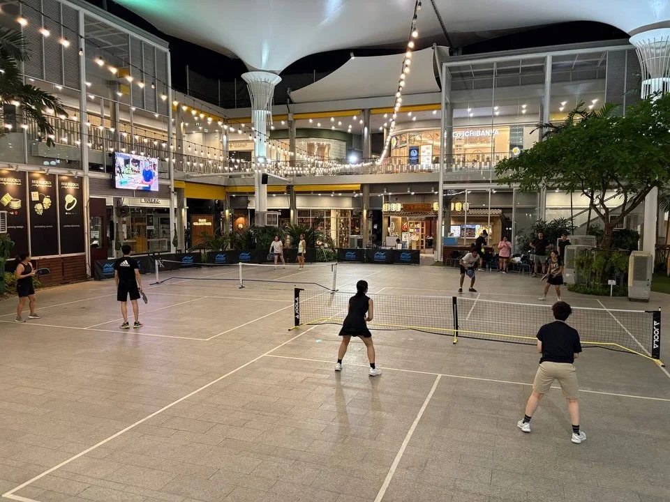 7-10 pm Tuesday evening Arise open play at K-Village! 150 Baht per person. Thanks for coming out to play! 

#arisepickleball #arisepickleballclub #pickleballthailand #thailandpickleball #พิคเคิลบอล