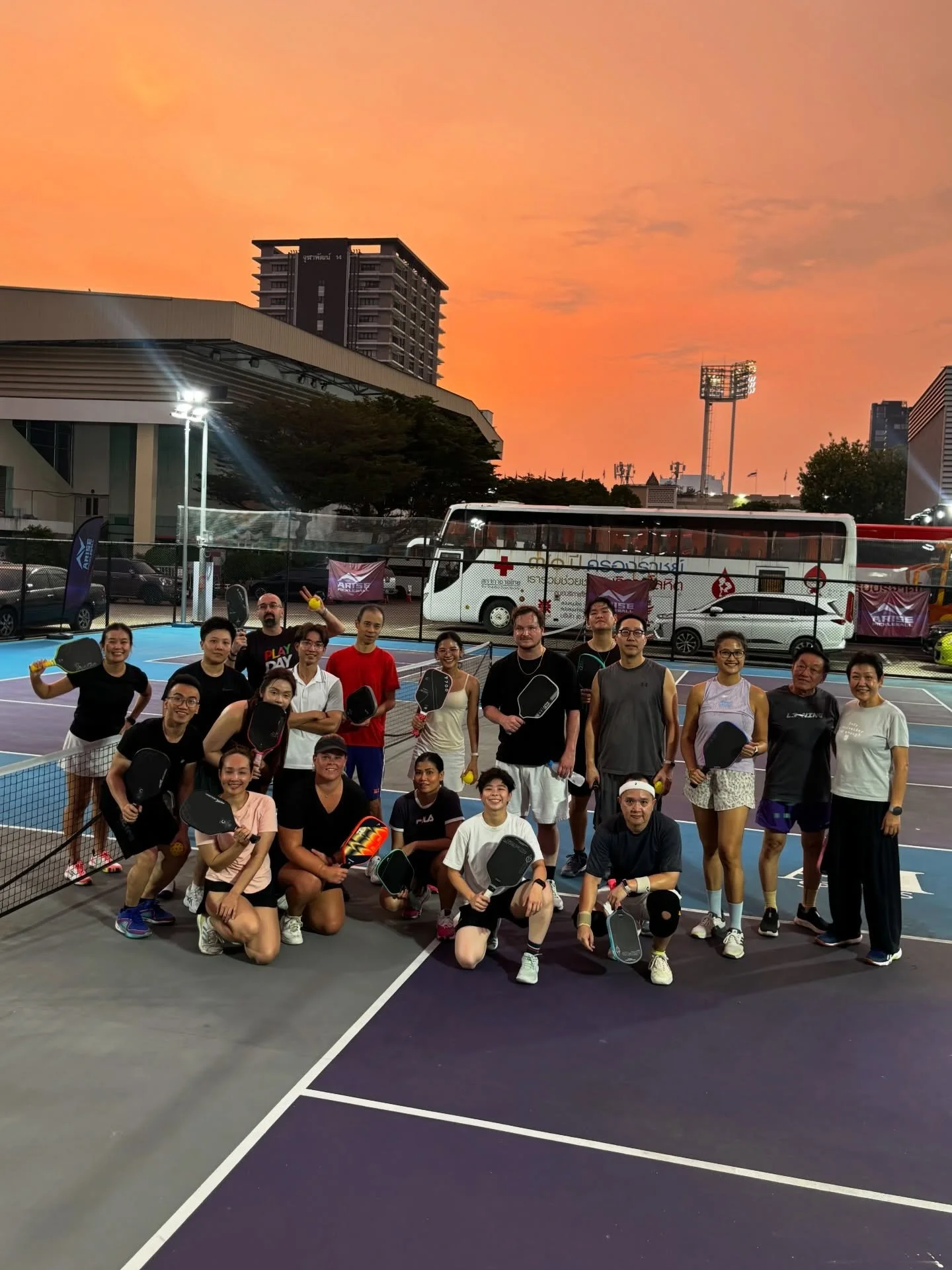 Crossing cultures, bridging generations: what we love to see at Arise Open Plays! 😍🙌 Good fun, good exercise for everyone. 
🇹🇭🇸🇬🇮🇹🇳🇿🇨🇦🇺🇸🇰🇷🇻🇳🇭🇰🇵🇭

@ontrackstation 
@sangbkk 
@arisehealthcoach 

#arisepickleball #pickleballthailan