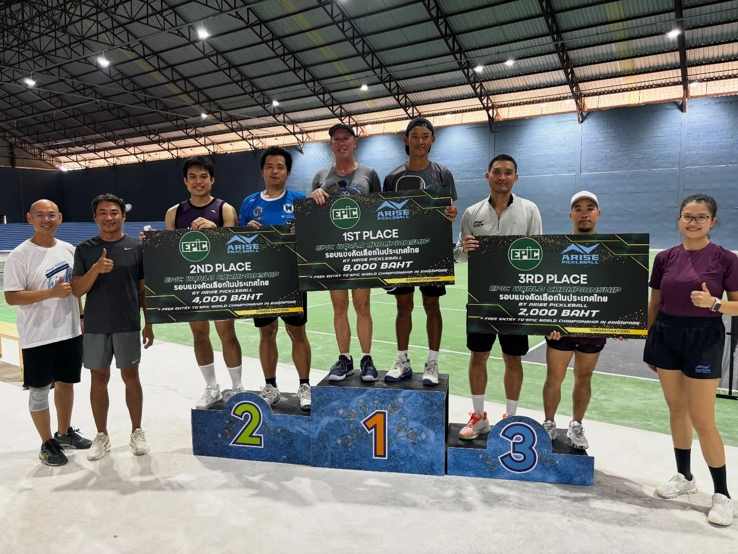 Congrats to the winners of the EPIC Qualifier Rounds Thailand Men&rsquo;s Doubles 3.7-4.3!!
🎉🎉🎉

@epicworldchampionship 
@somvanhinterclub 
@nawin39 
@nontn 

#arisepickleball #pickleballthailand #epicworldchampionship #พิคเคิลบอล