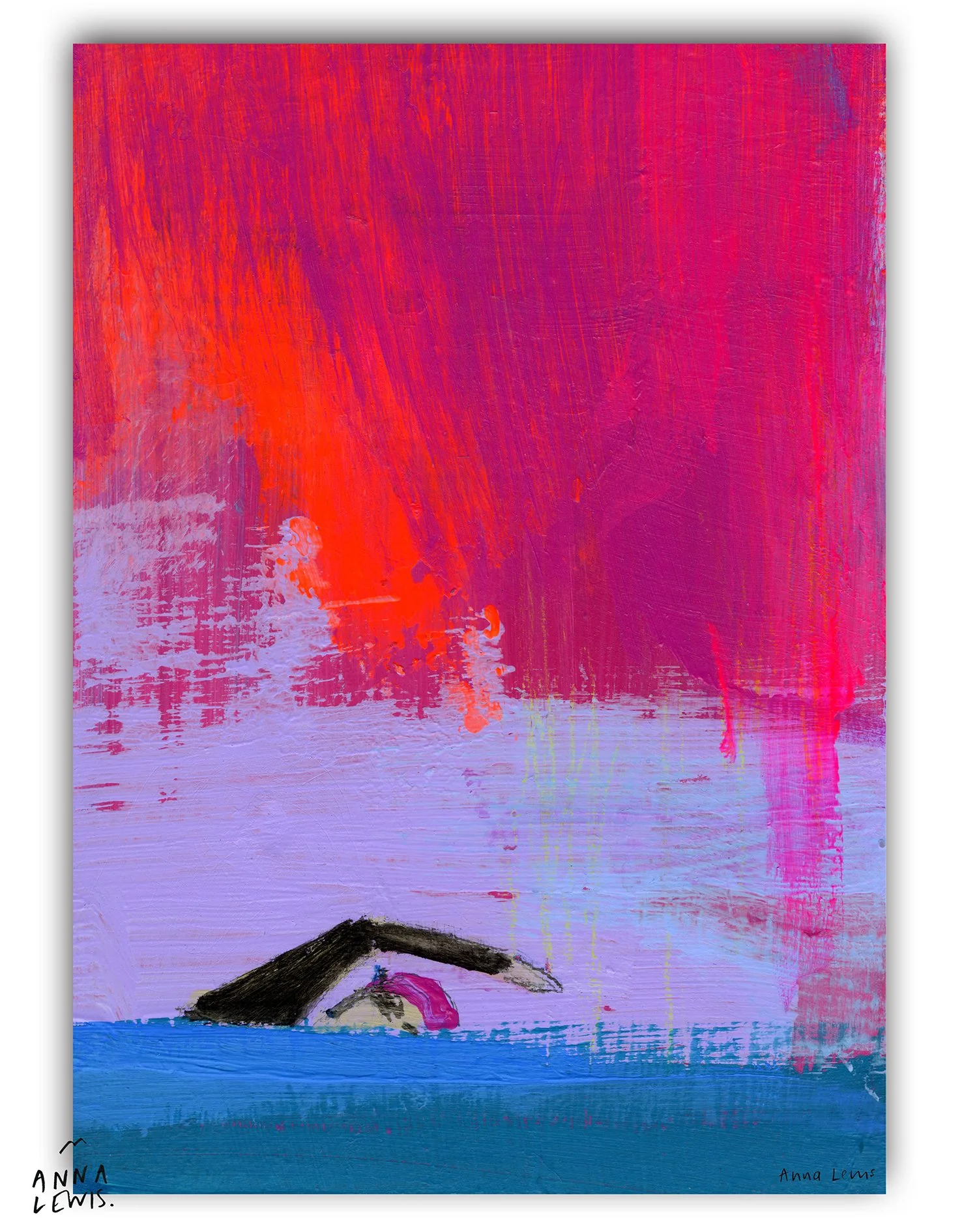 Pink Swim - PRINT