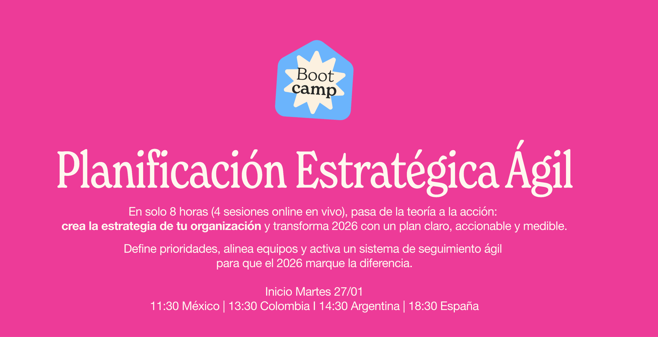 Bootcamp de Planificación Estratégica Ágil