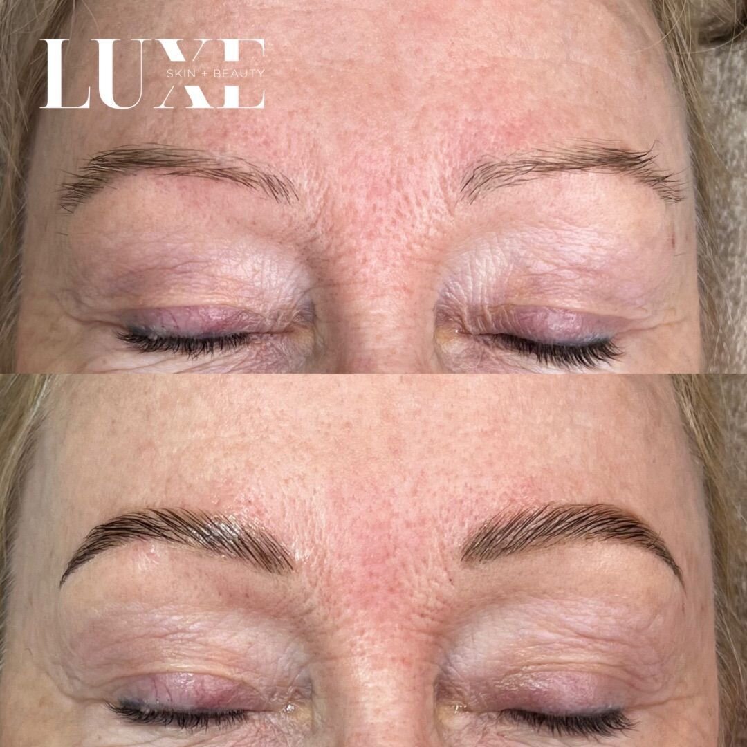 If over plucked 90s brows is a problem for you, you&rsquo;ve just found your answer&hellip;. Brow lamination and dye 👏⁣
⁣
When the brief is &ldquo;I want fuller brows but not too thick&rdquo;, our girl Nadine nailed it ! ⁣
⁣
Is life changing a bit t
