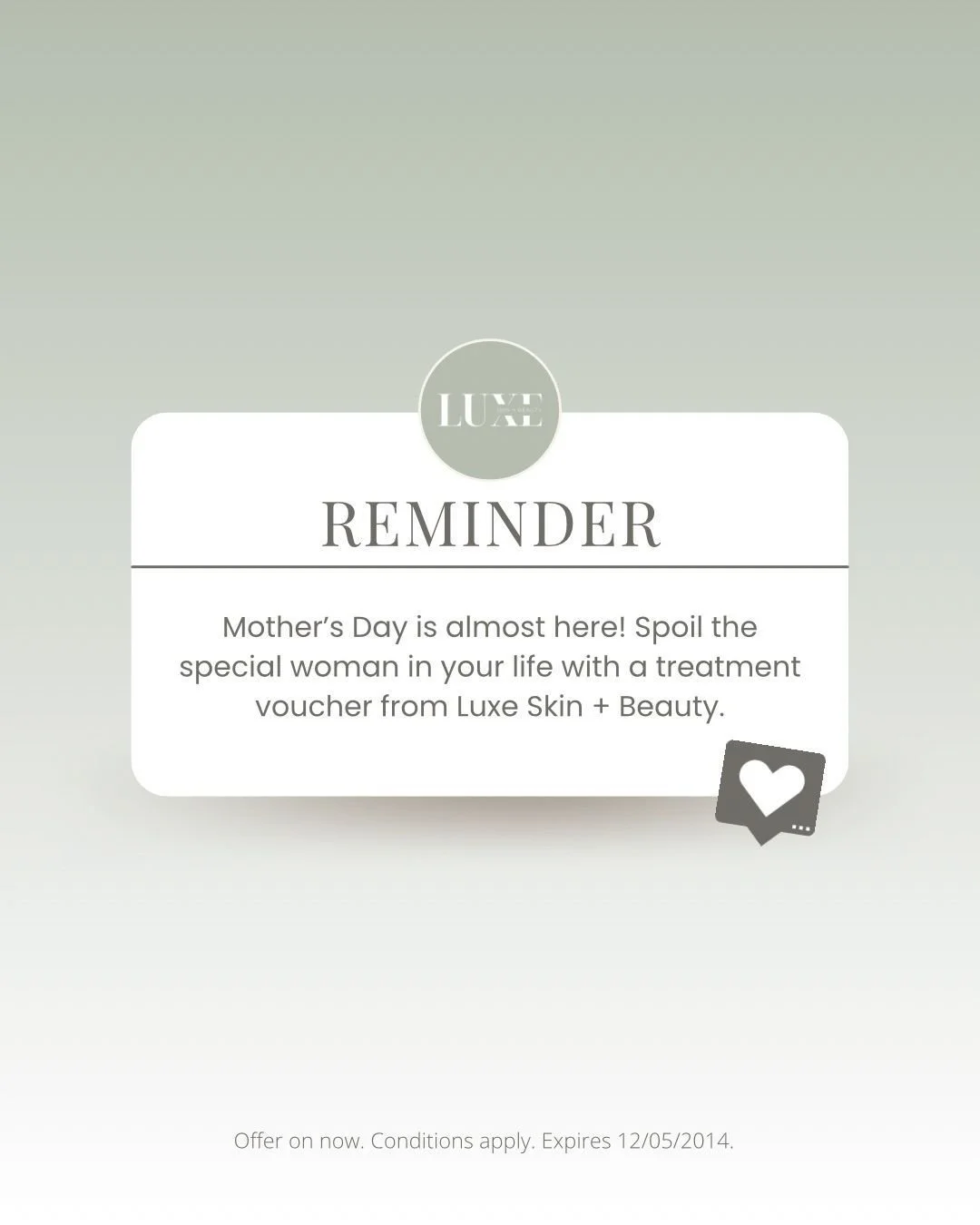Time is running out! ⁣
Our exclusive Mother's Day pack promotions are about to end.. Don't miss the opportunity to pamper yourself or the special mum in your life. Secure your spot now and make this Mother's Day truly memorable. Because the gift of r