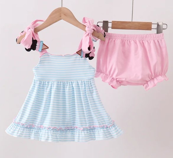 Ice Cream Mickey Bloomer Set