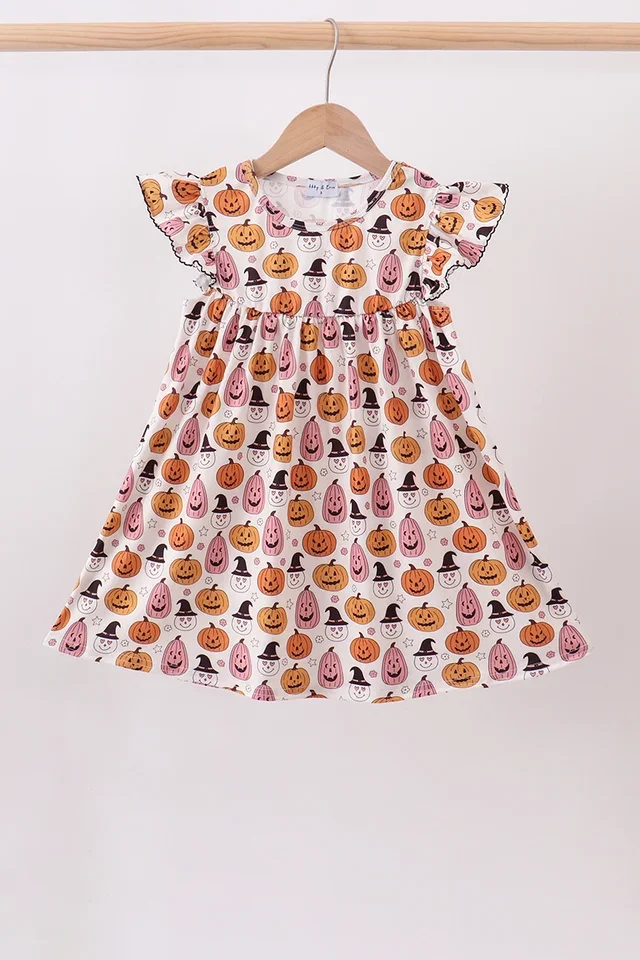 Pumpkin Ruffle Dress