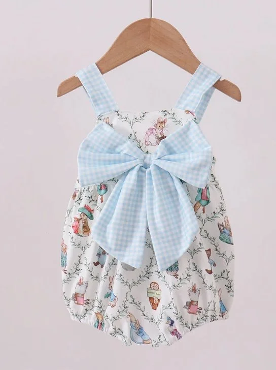 Blue Bunny Bow Bubble