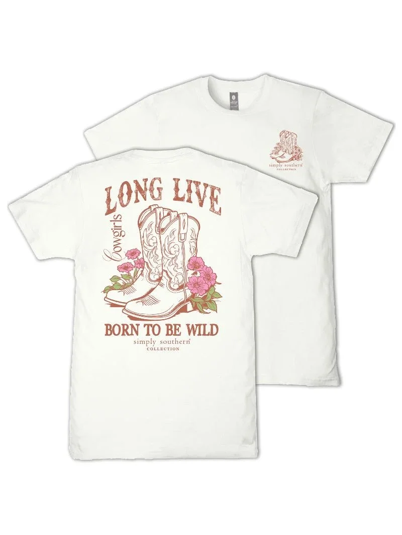 Cowgirl Simply Southern Tee