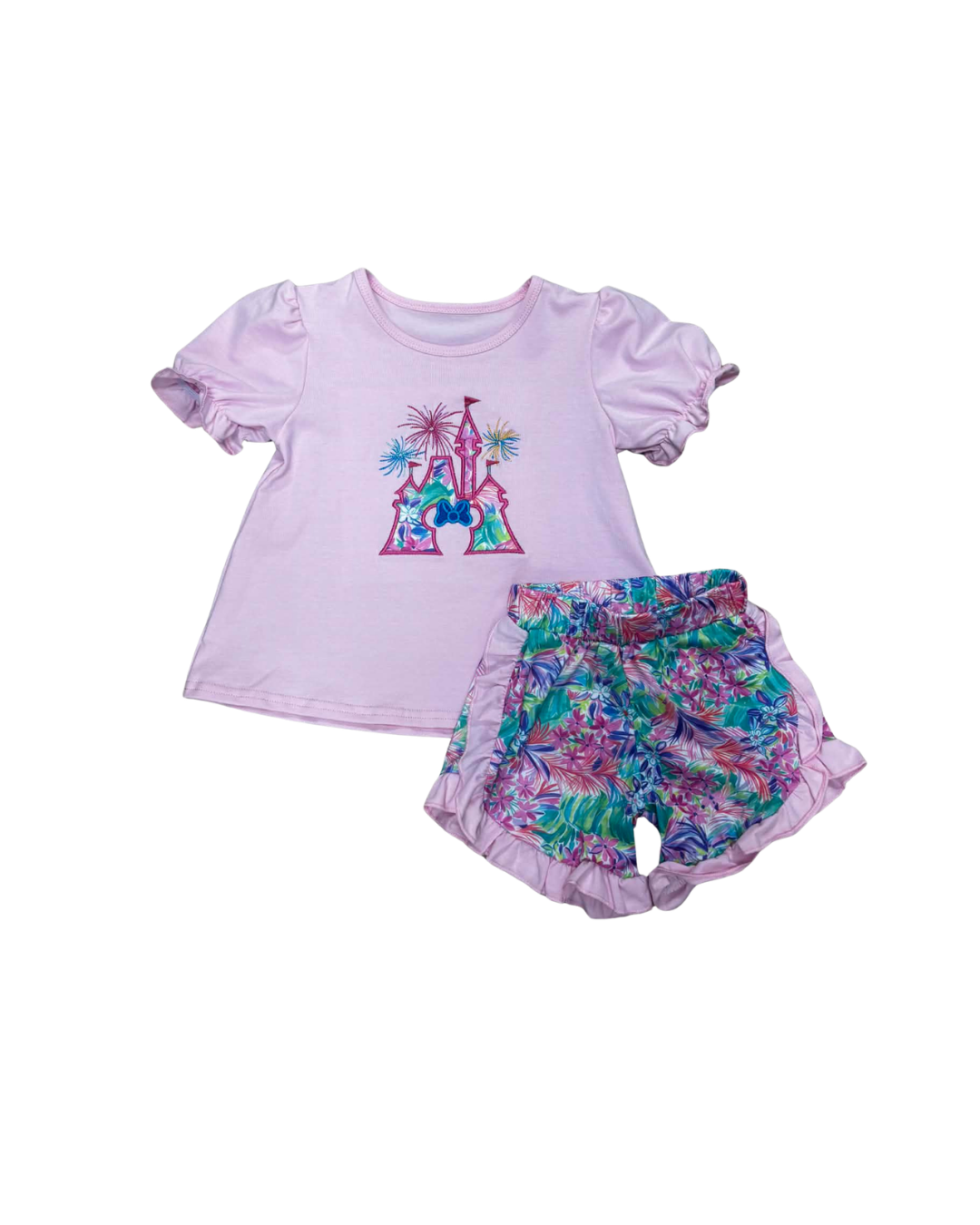 Pink Castle Short Set