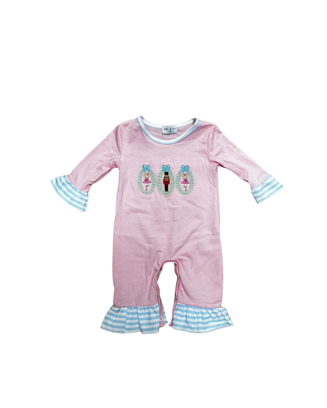 Pink Nutcracker Ruffle Romper