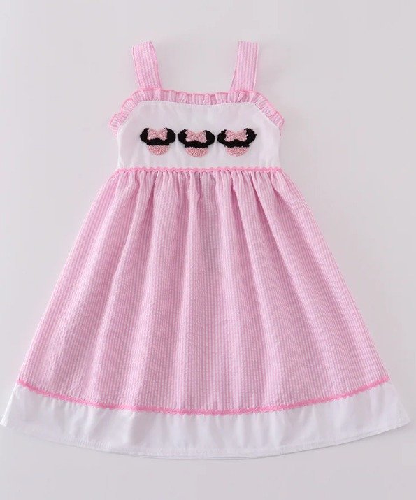 Pink Seersucker Minnie Dress