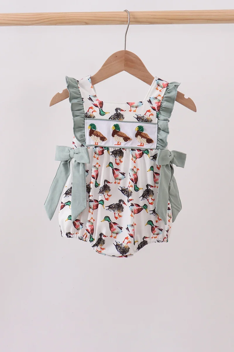 Sage Mallard Ruffle Bubble