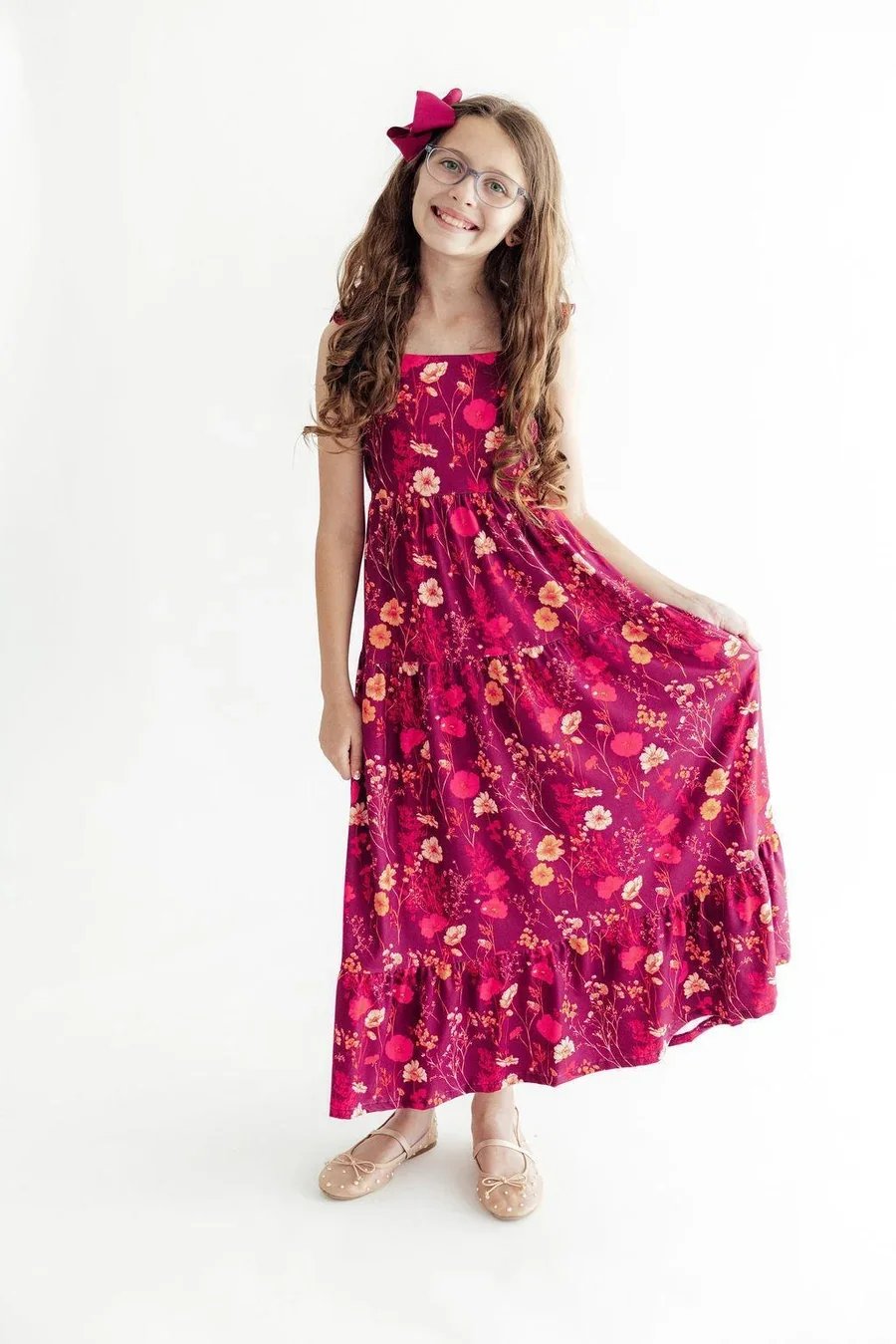 Retro Wildflower Maxi Dress