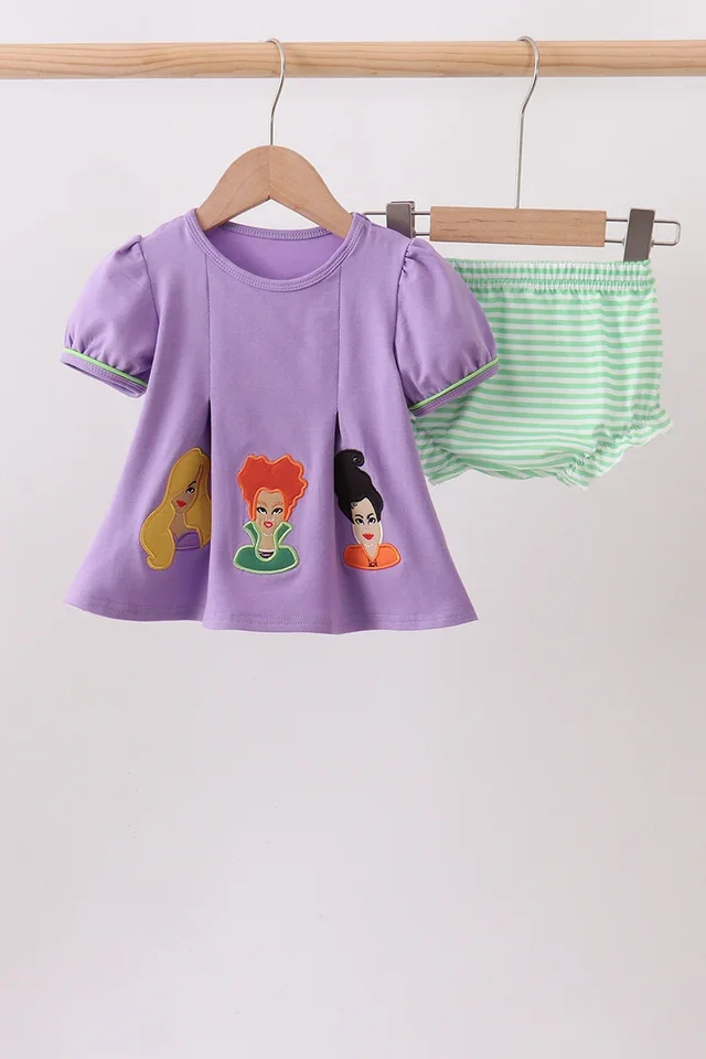 Purple Witch Bloomer Set