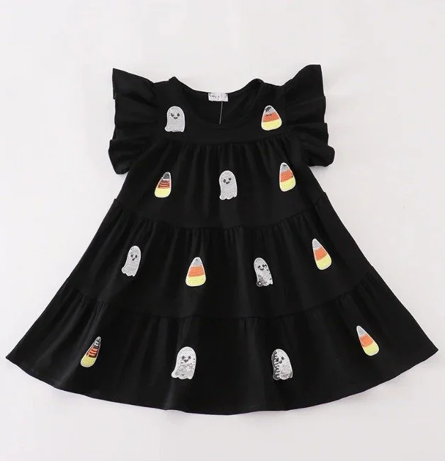 Black Sequin Dress