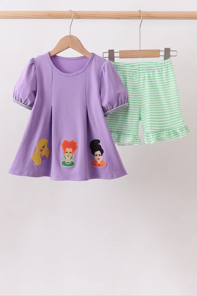Purple Witch Short Set