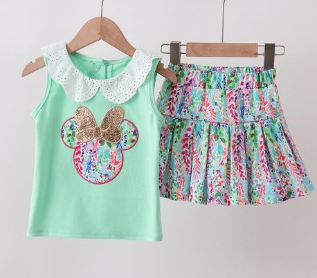 Mint Minnie Skort Set