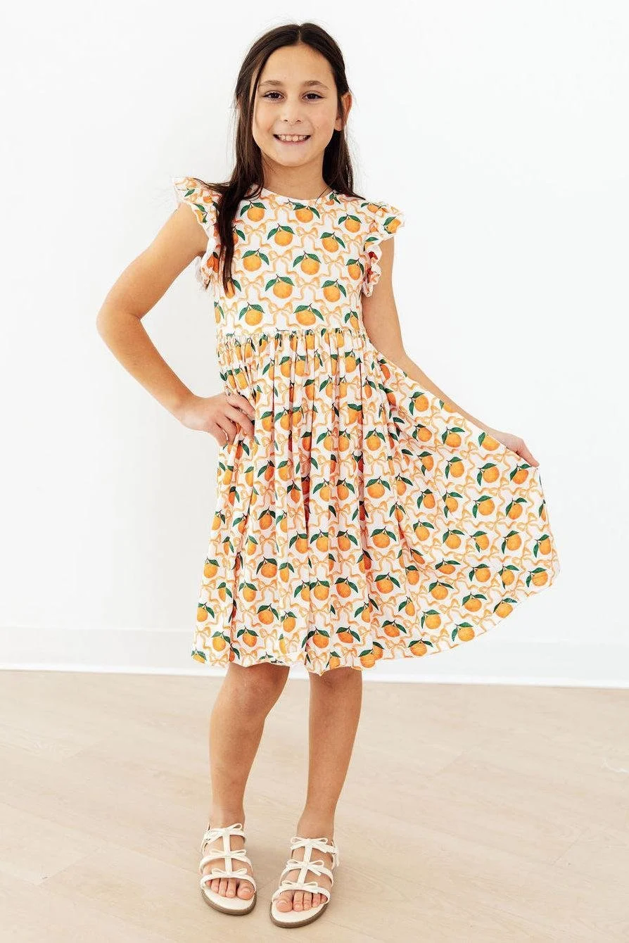 Orange Orchard Twirl Dress