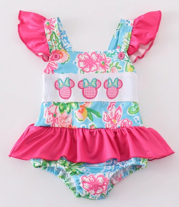 Floral Minnie One Piece Swimsuit