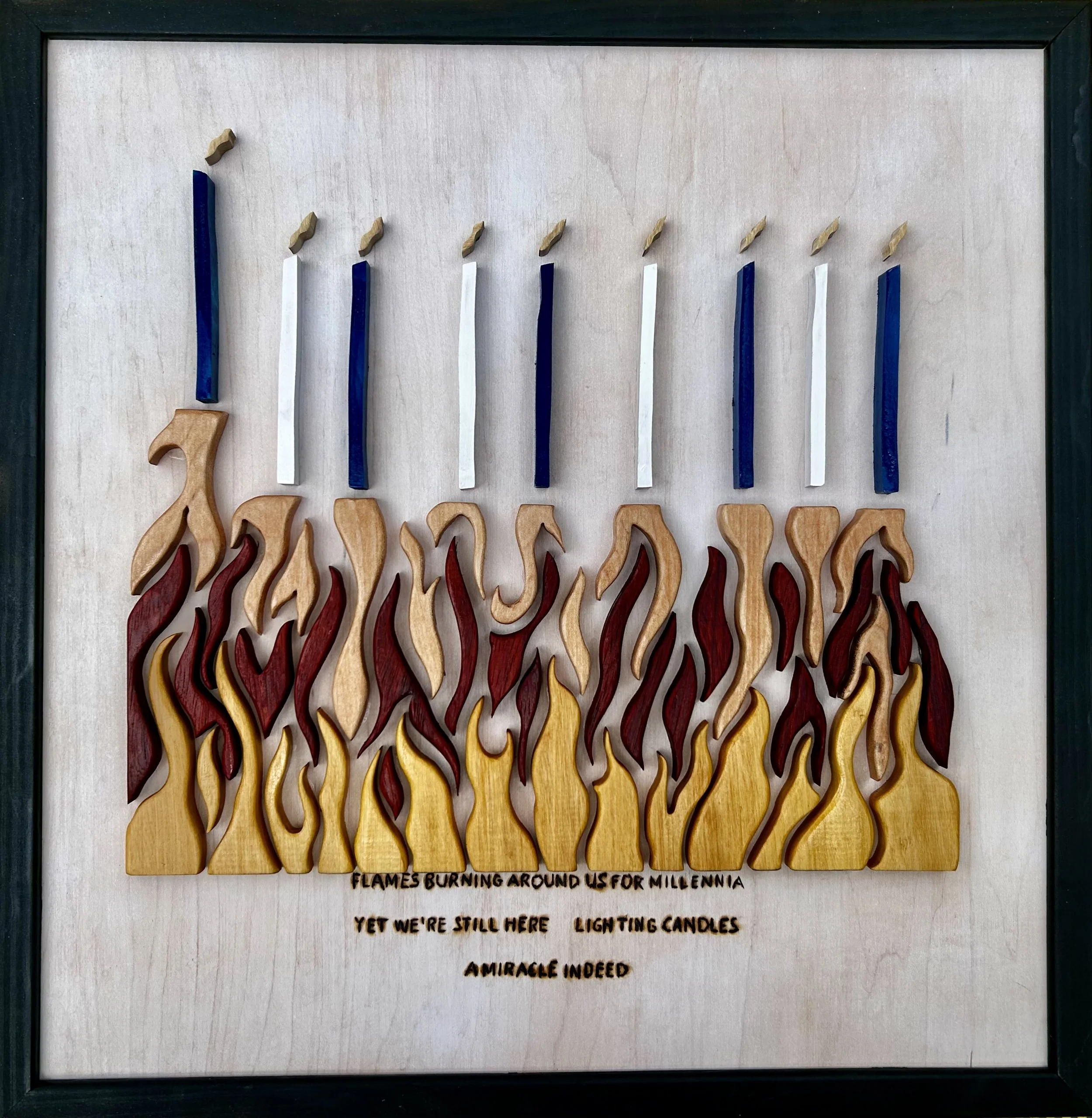 The Burning Menorah