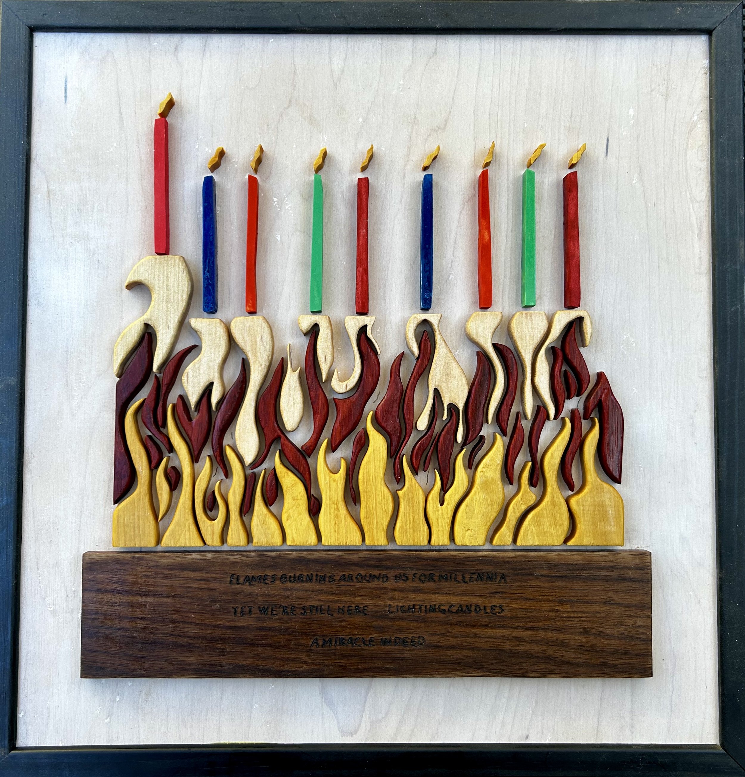 The Burning Menorah