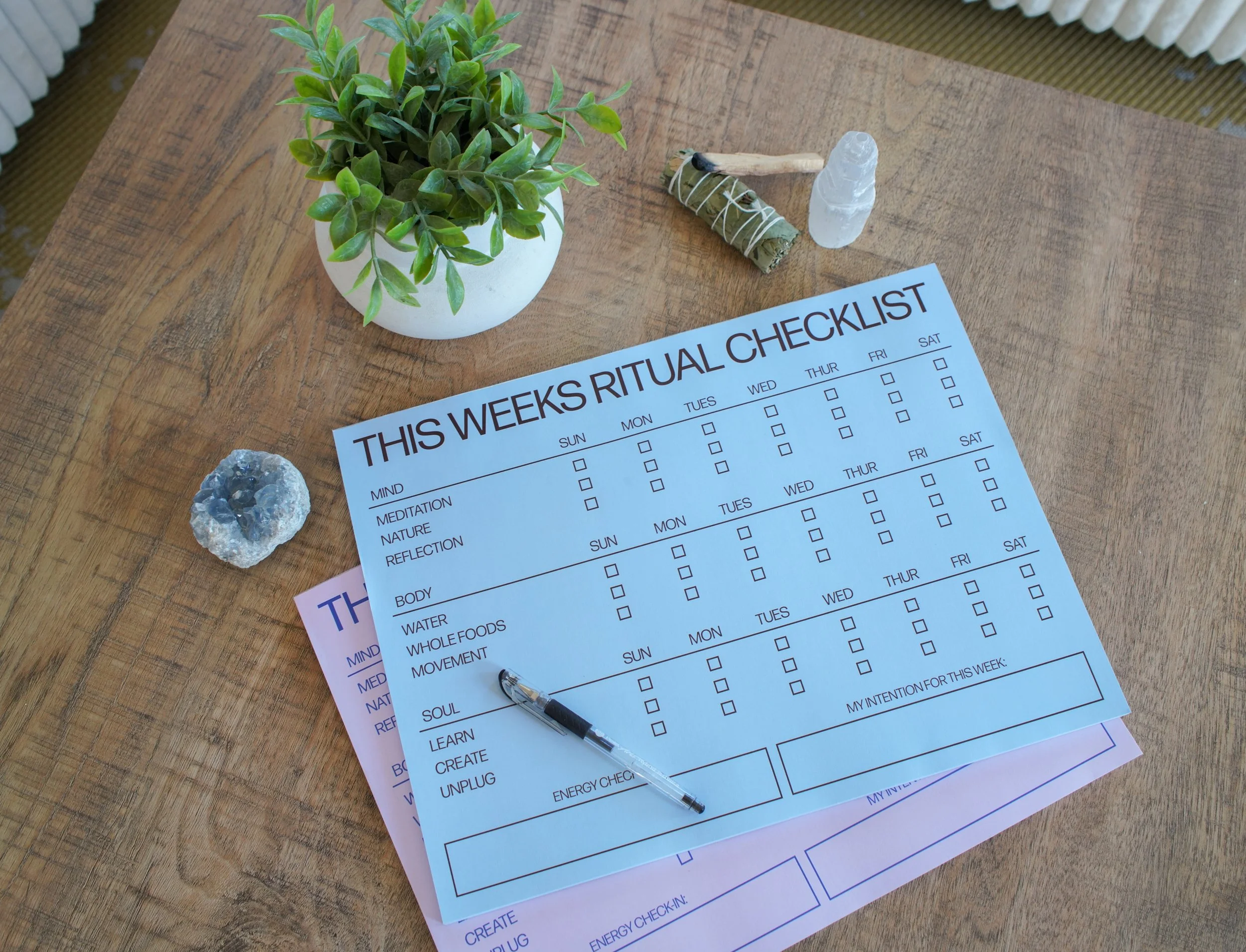 Weekly Ritual Checklist