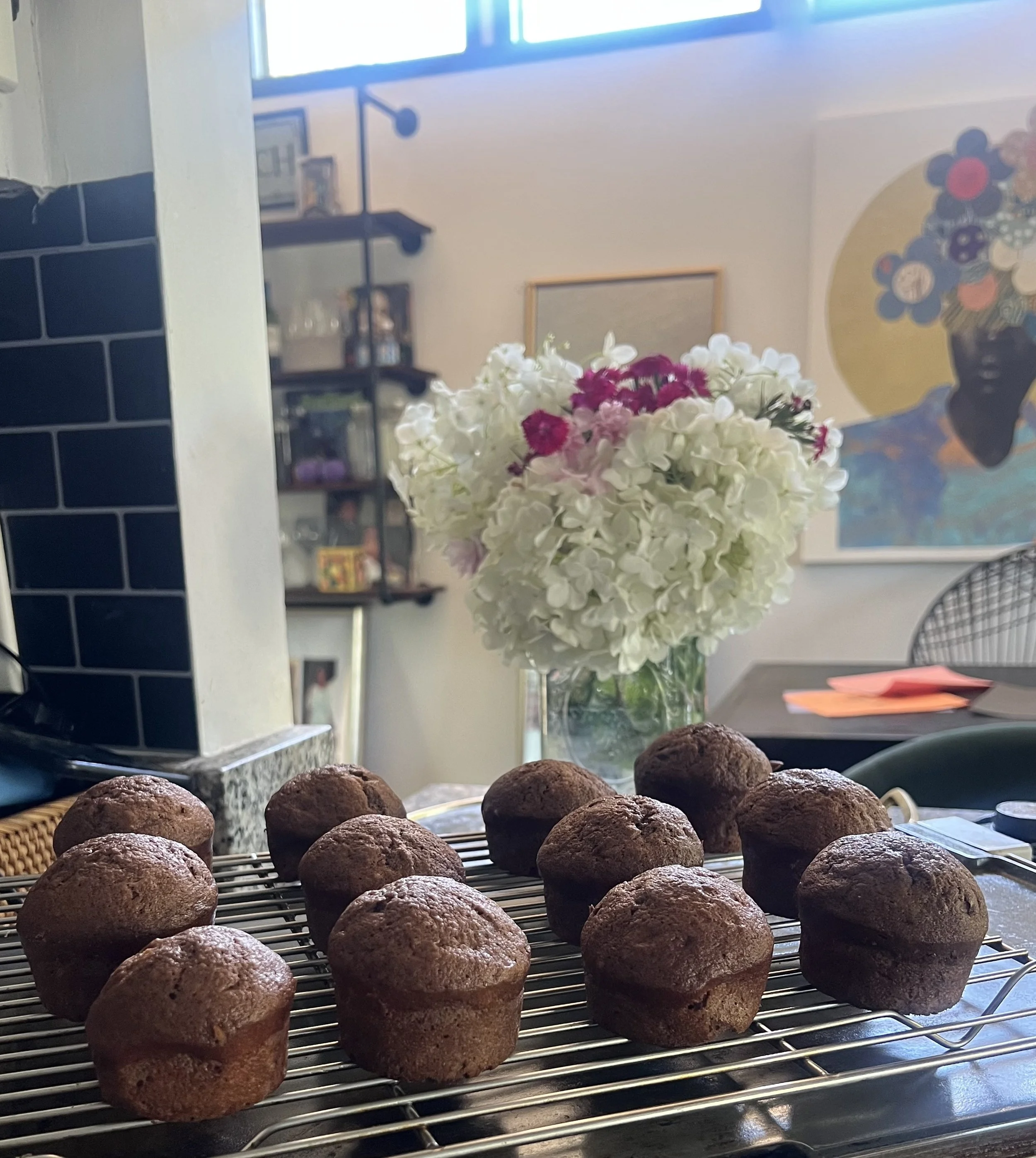 Chocolate banana muffins