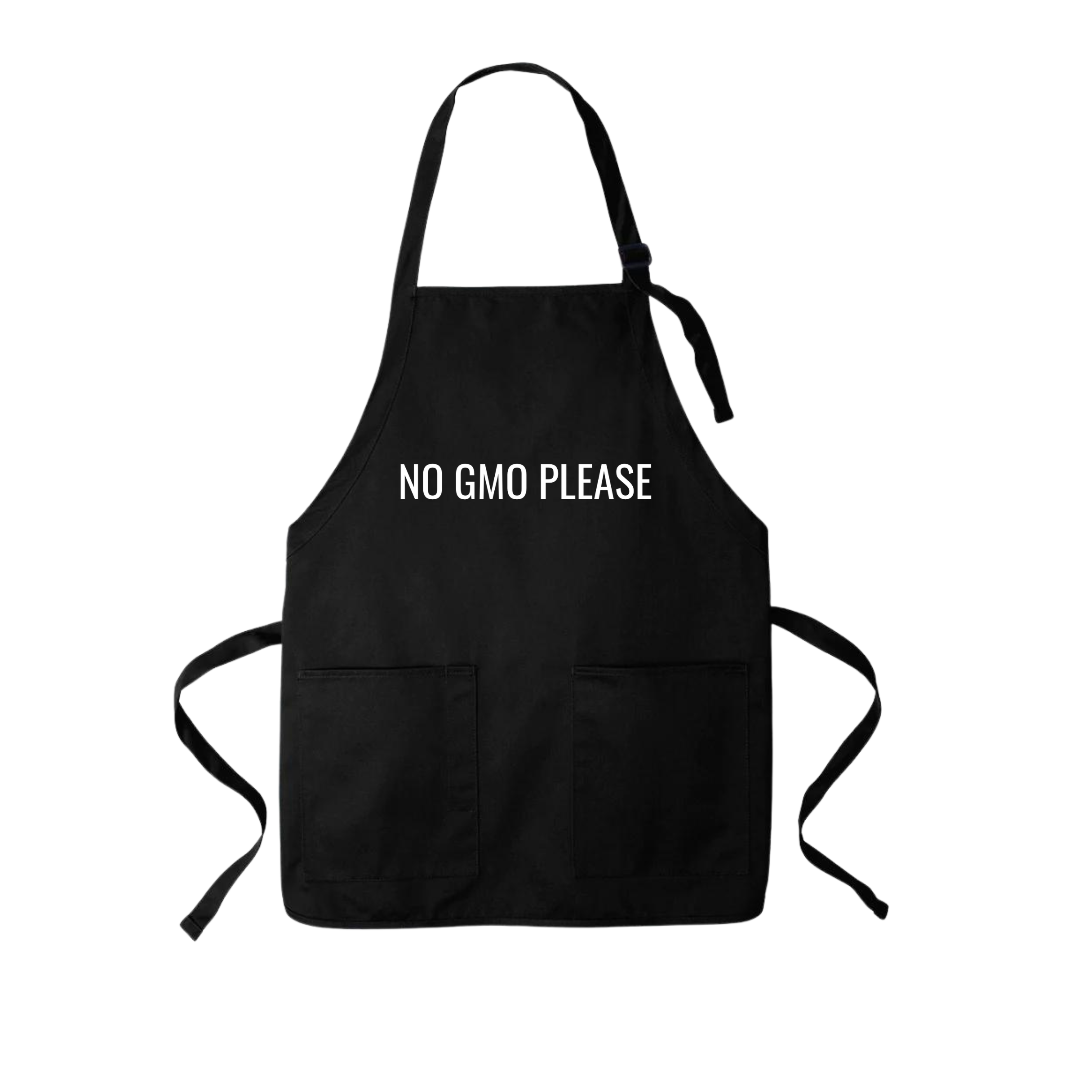 NO GMO PLEASE Apron
