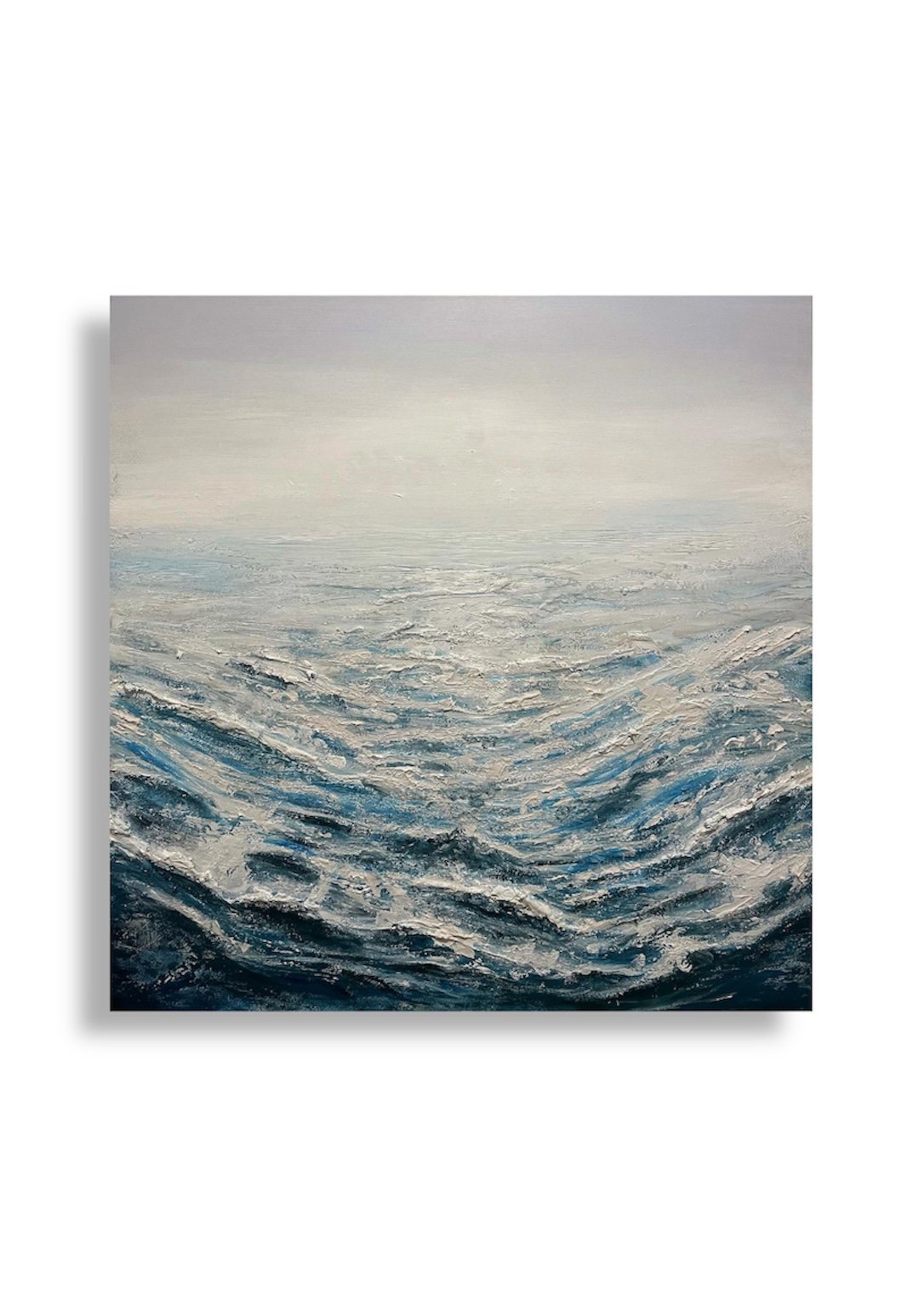 “Found”, Acrylic Paint and Acrylic Modeling Paste on Canvas, 36"x36", 2022.
