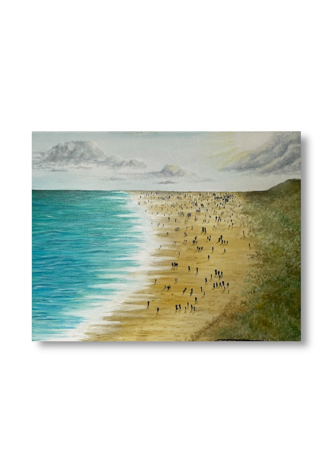 "View from the Pier", Oil Paint on Canvas, 16"x20", 2021.