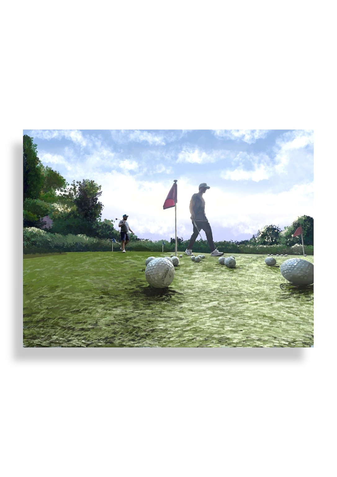 "Golf”, Digital Drawing using Procreate, 2021.