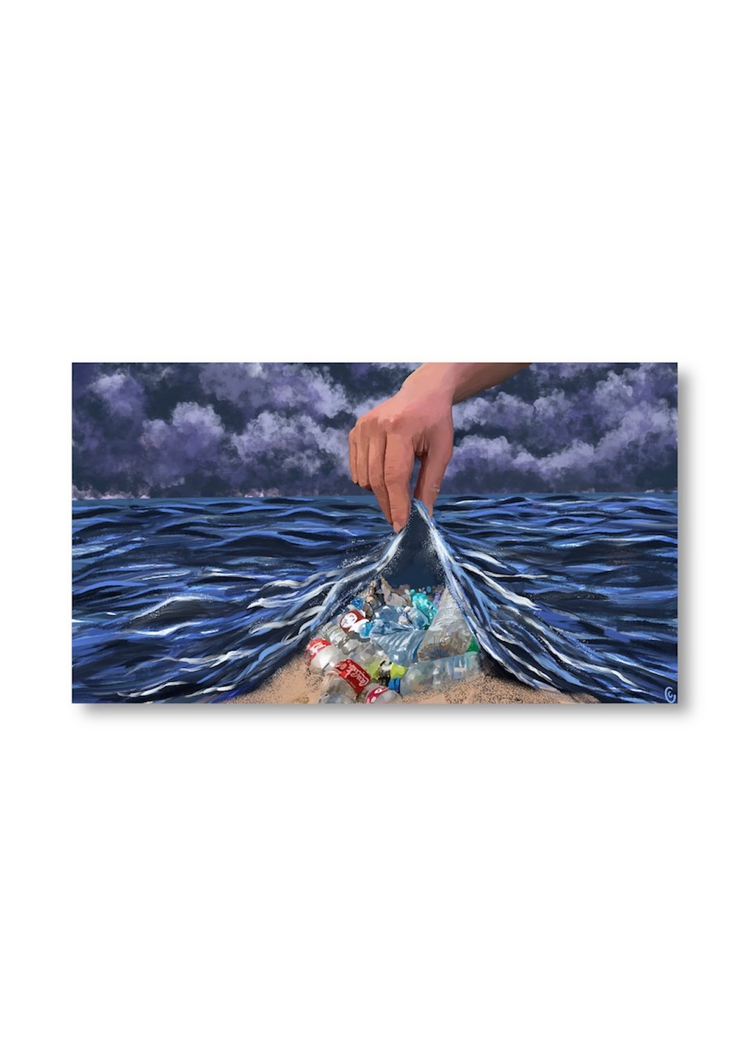 "Beneath the Surface", Digital drawing using Procreate and Adobe Illustrator, 2020.