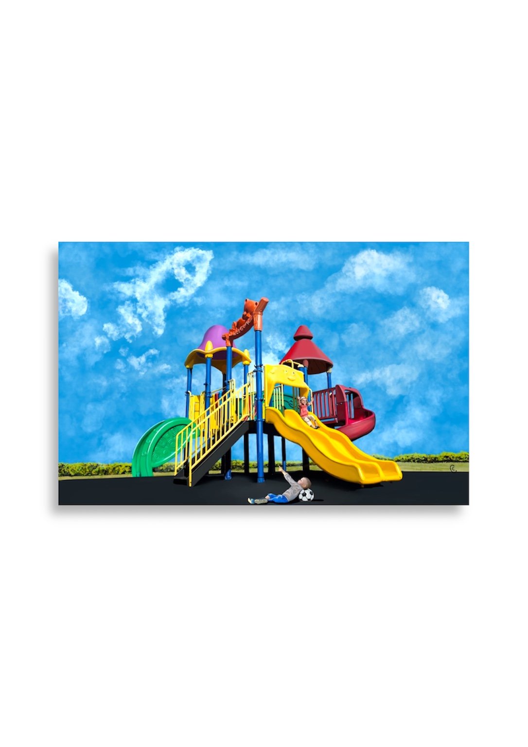 "Playground" Digital drawing using Adobe Illustrator, 2020.