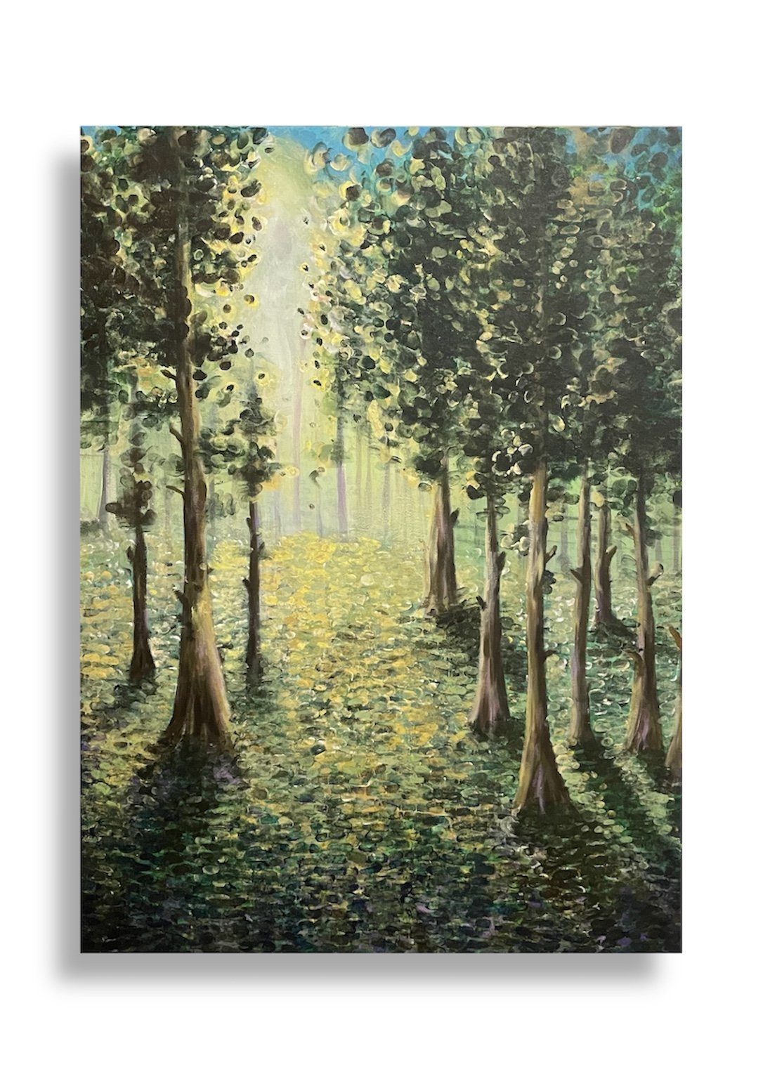 “Finger Painting II.”, Acrylic Paint on Canvas, 30"x40", 2022.