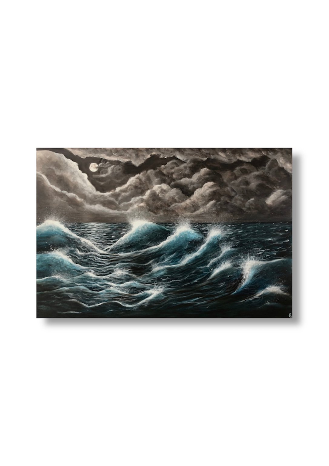 "Before the Storm II.", Acrylic on canvas, 24"x36", 2020.