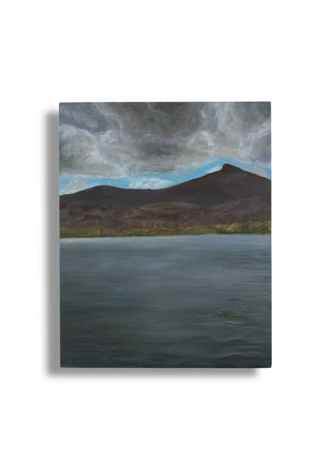 "Price Lake IV. (Boone, NC)", Oil Paint on Wood, 8"x10", 2025.