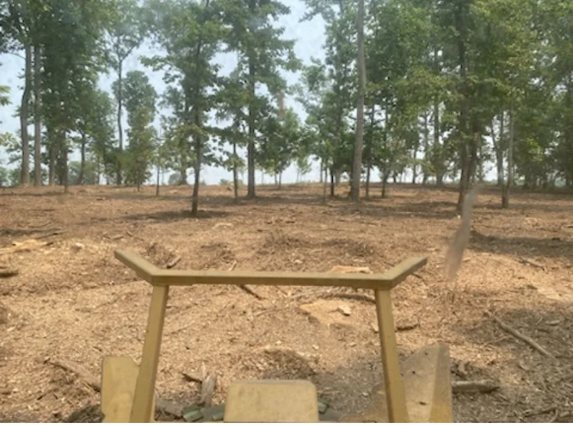 A forestry mulcher thinning a forest in Virginia to preform hazard fuel reduction