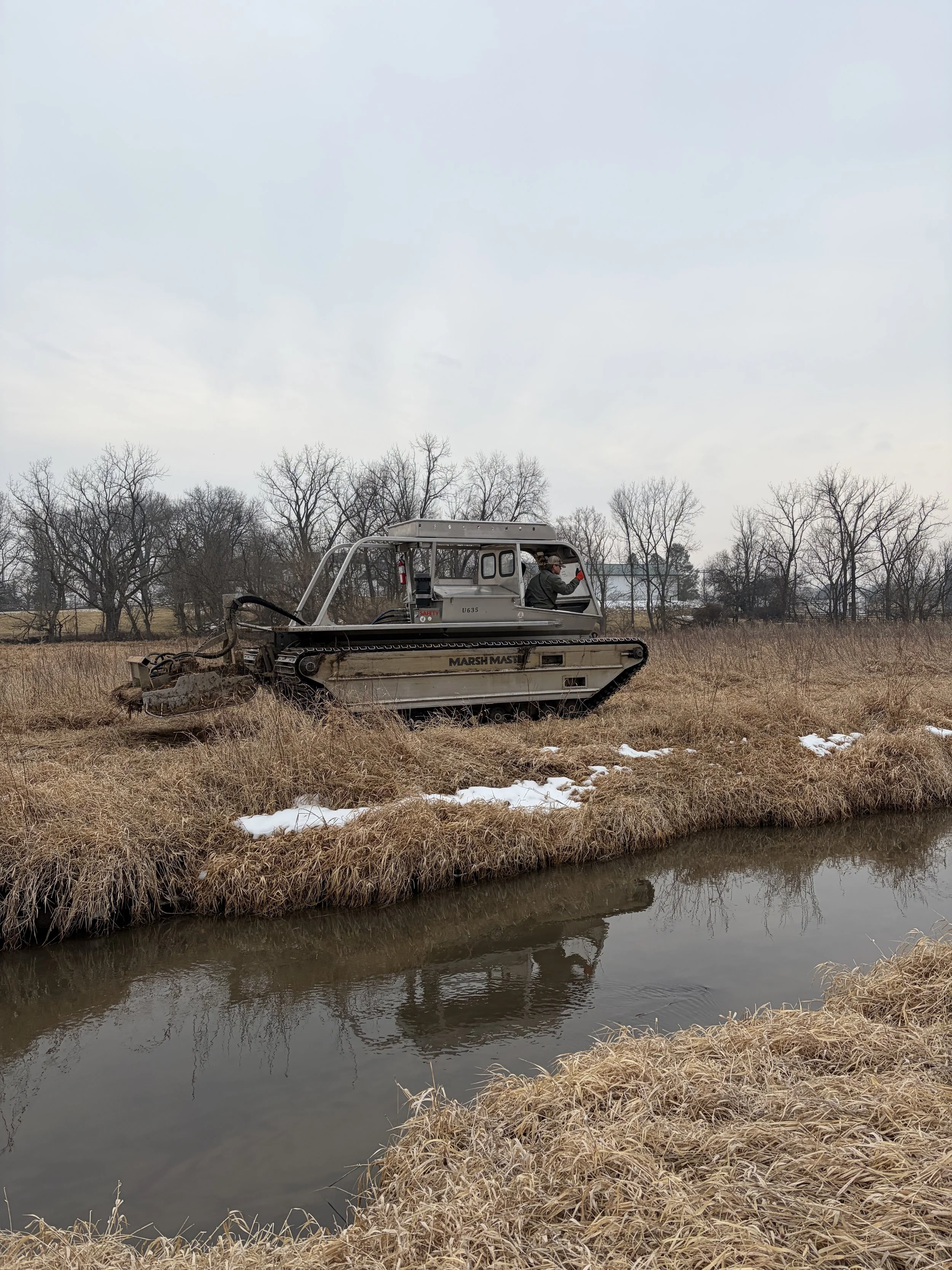 Wetland restoration , marsh, pond, marsh master, The nature conservancy, West Virginia, Panhandle