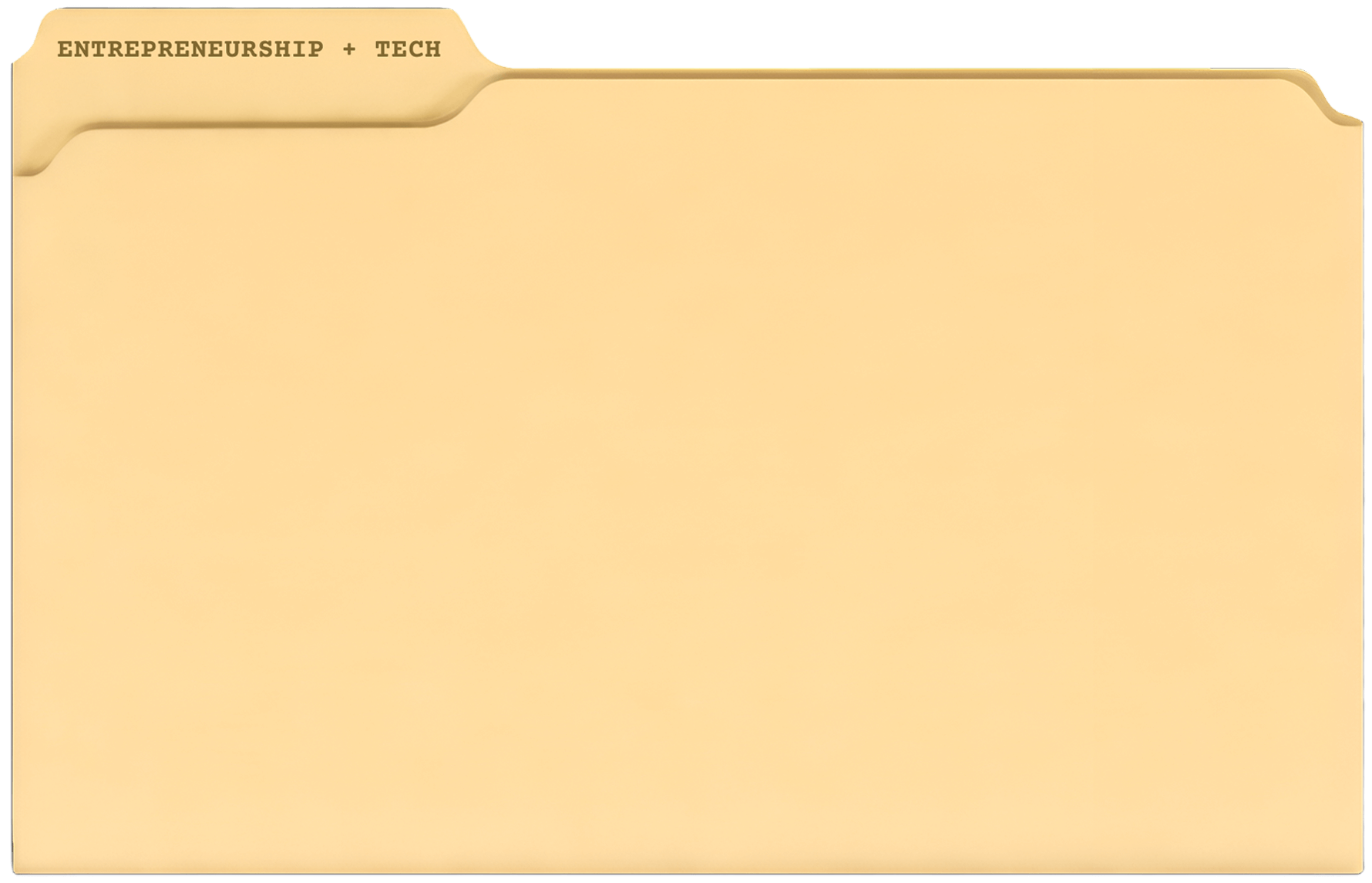 Entrepreneurship Content Category Button in shape of folder.