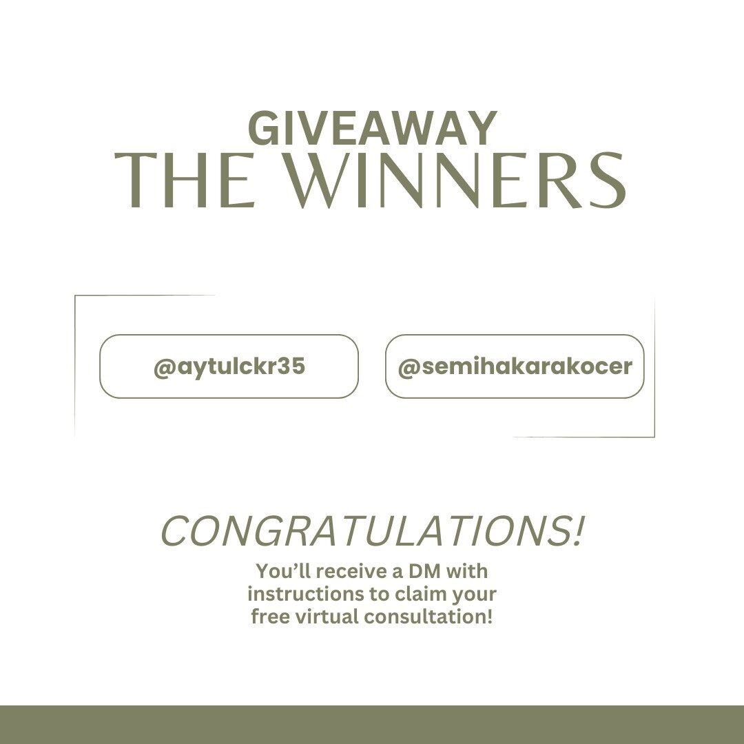 Congratulations to the winners for March's giveaway of two free 30-minute virtual concussion physical therapy consultations. Of 84 total entries, Randy (our random number generator) chose @aytulckr35 and @semihakarakocer as our lucky winners! You've 