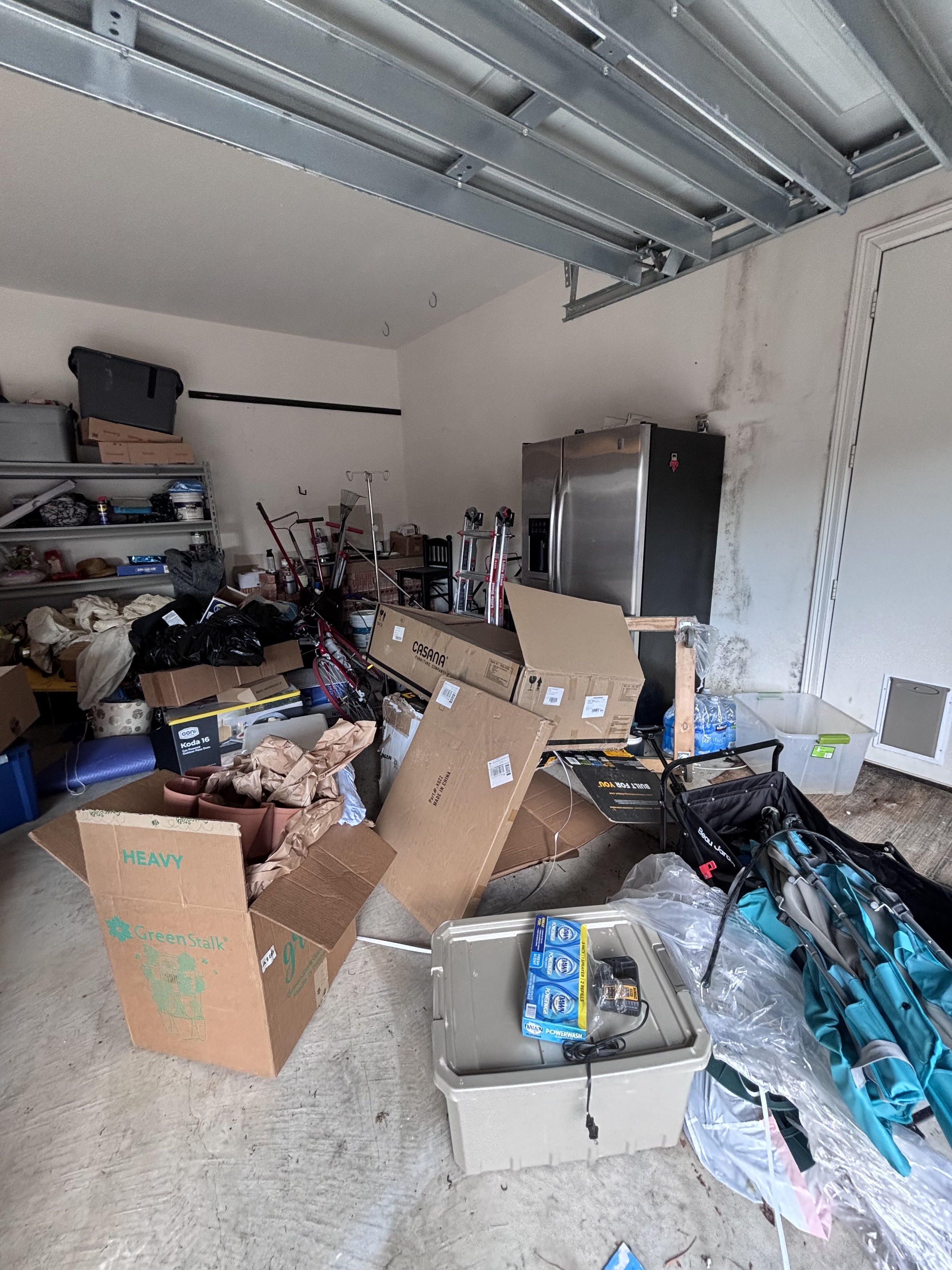 Declutter the garage by creating zones that allow you to find items more quickly and a place to park your vehicles. Creating zones allows items to be accessed and put away more quickly. 