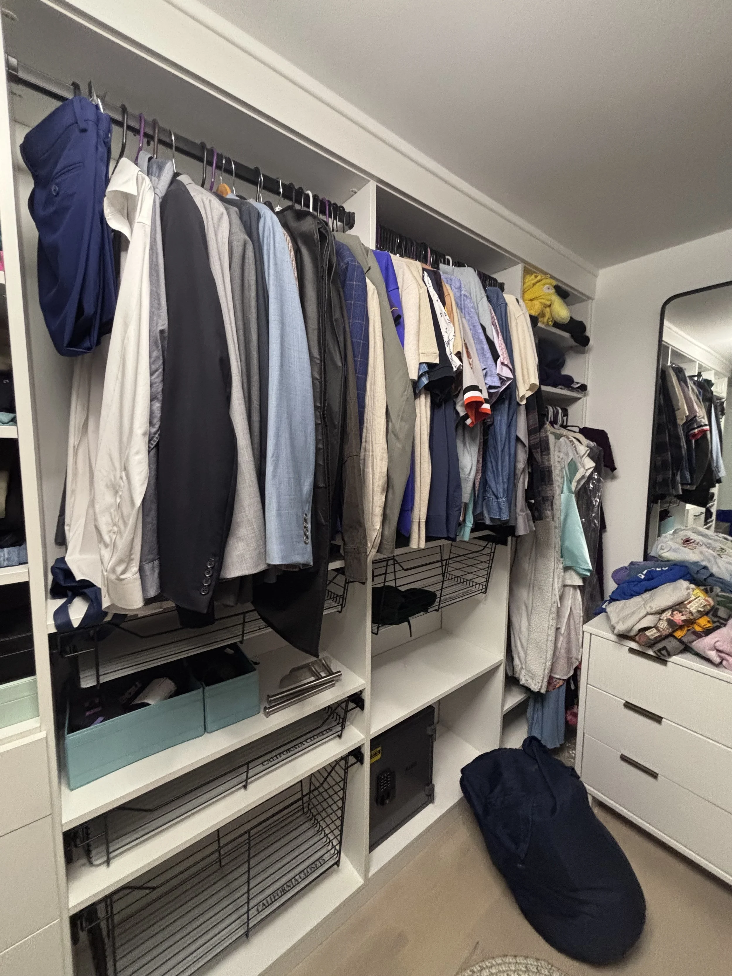 Bedroom closets can really set the tone for your day. Organized closets add time back into your day instead of rummaging for a lost shoe or pants. Organized closets also allow you to wear more of your wardrobe then when clothing is stuffed in a corne