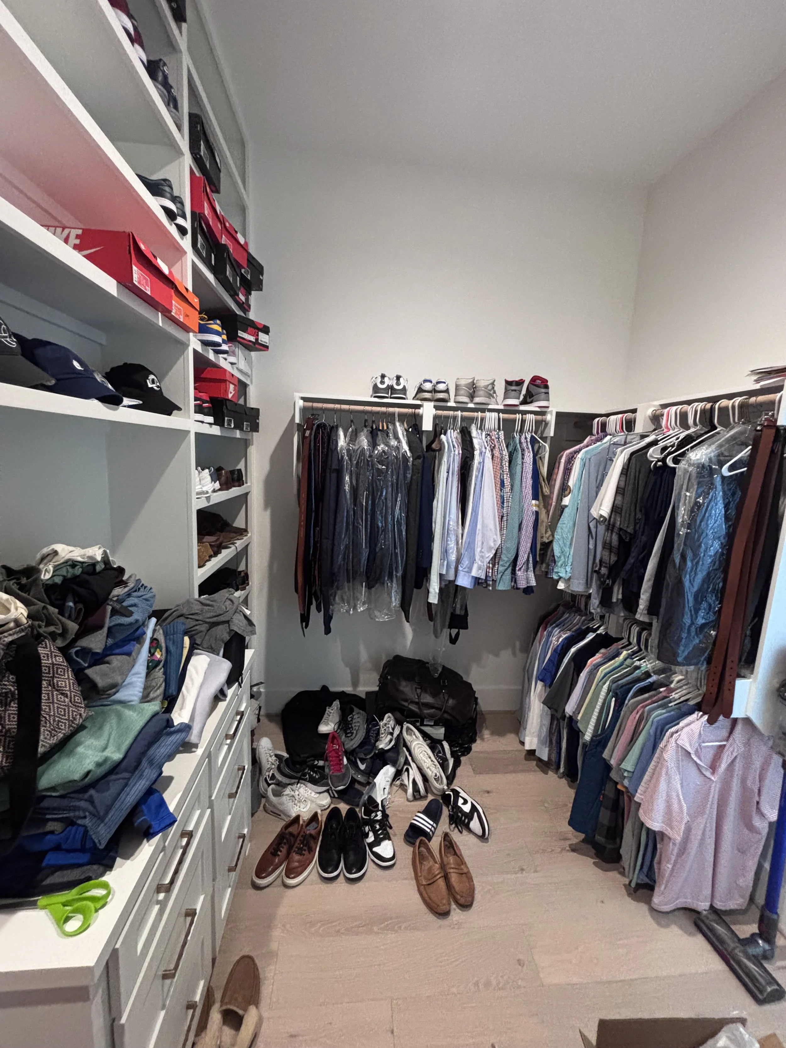 closet design and organization is built around how you use the space and intend on using the space. start your day on the right foot, in a closet, setup to make your day successful. chaos and clutter in your closet, starts your day stress filled. cre