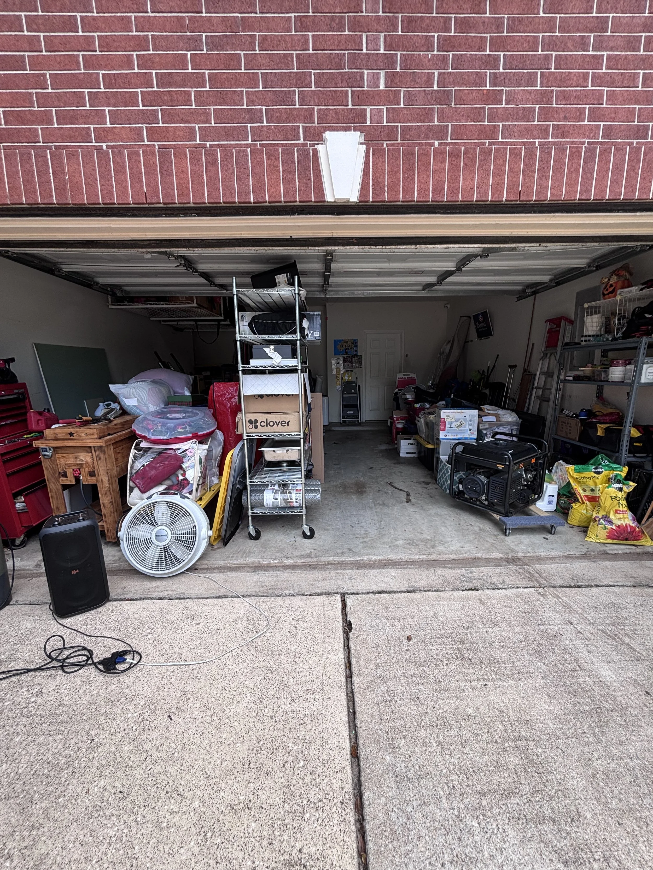 Declutter the garage by creating zones that allow you to find items more quickly and a place to park your vehicles. Creating zones allows items to be accessed and put away more quickly. 