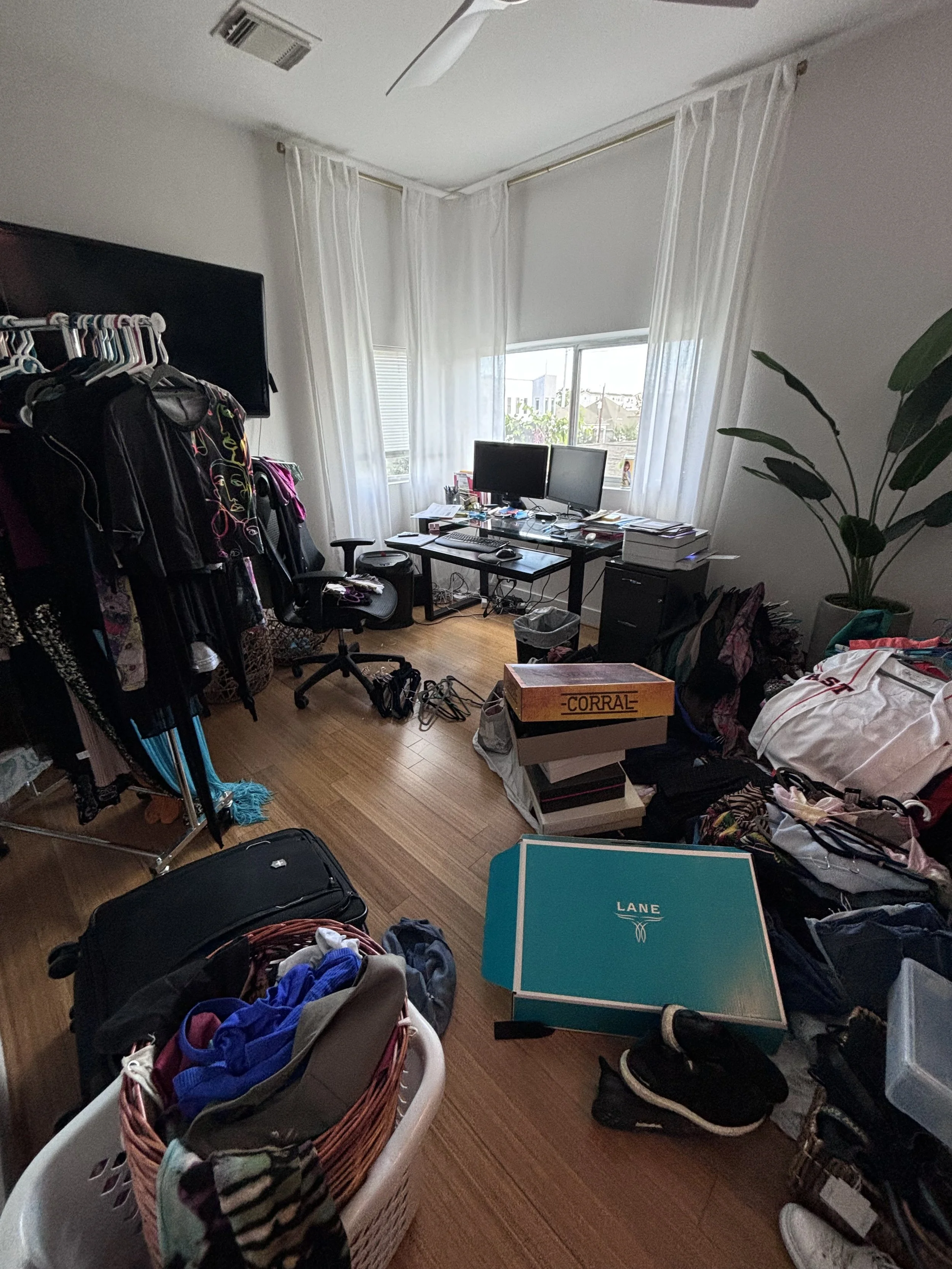 No matter the size of the closet, organizing products can change how a closet functions. Bedroom closets can really set the tone for your day. Organized closets add time back into your day instead of rummaging for a lost shoe or pants. Organized clos