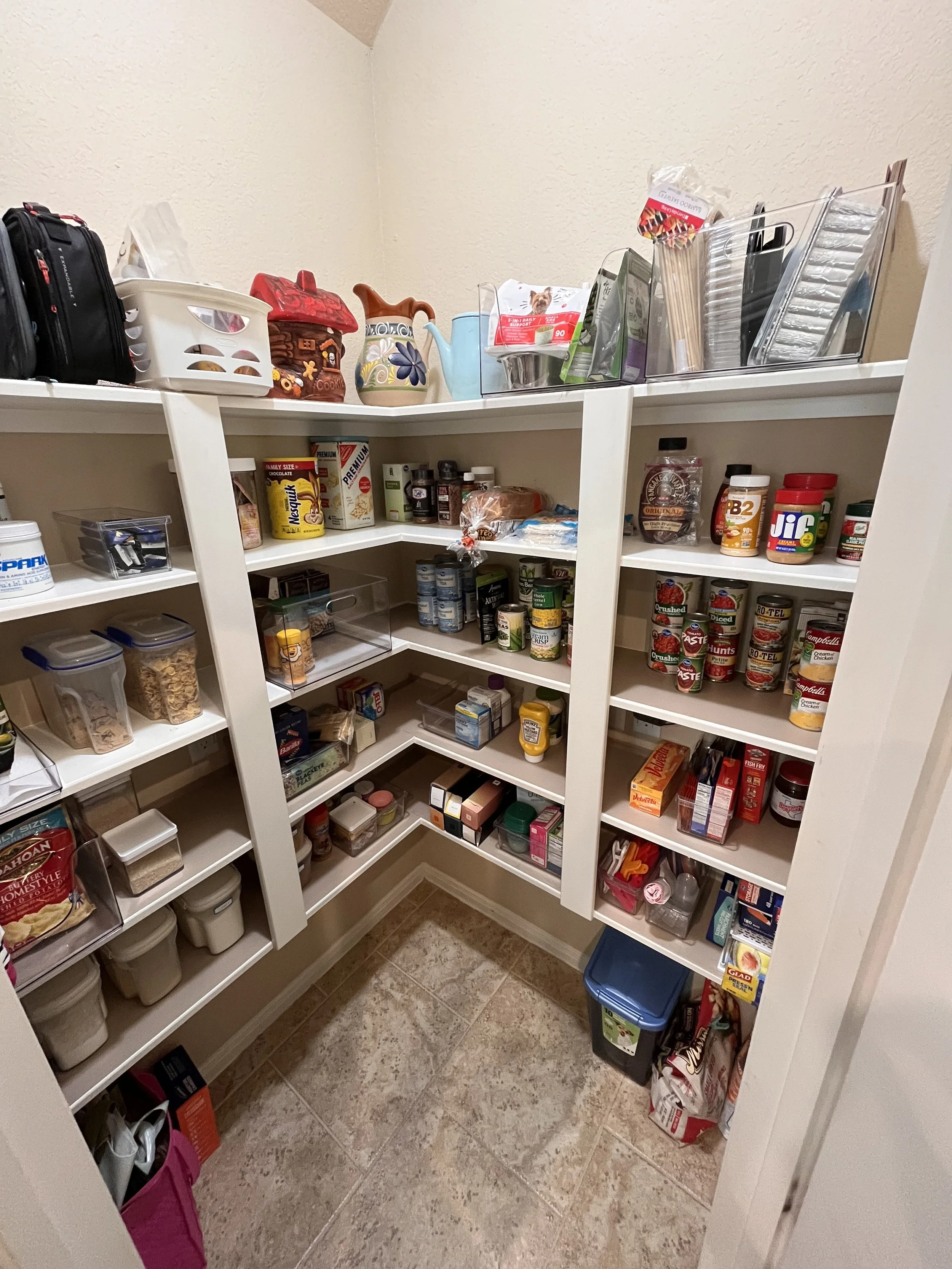 Spring cleaning is a necessity for the pantry to keep things fresh and accessible. An unorganized pantry causes more food waste because you can't see what is available. When cleaning out your pantry check for expired items and food that has gone bad.