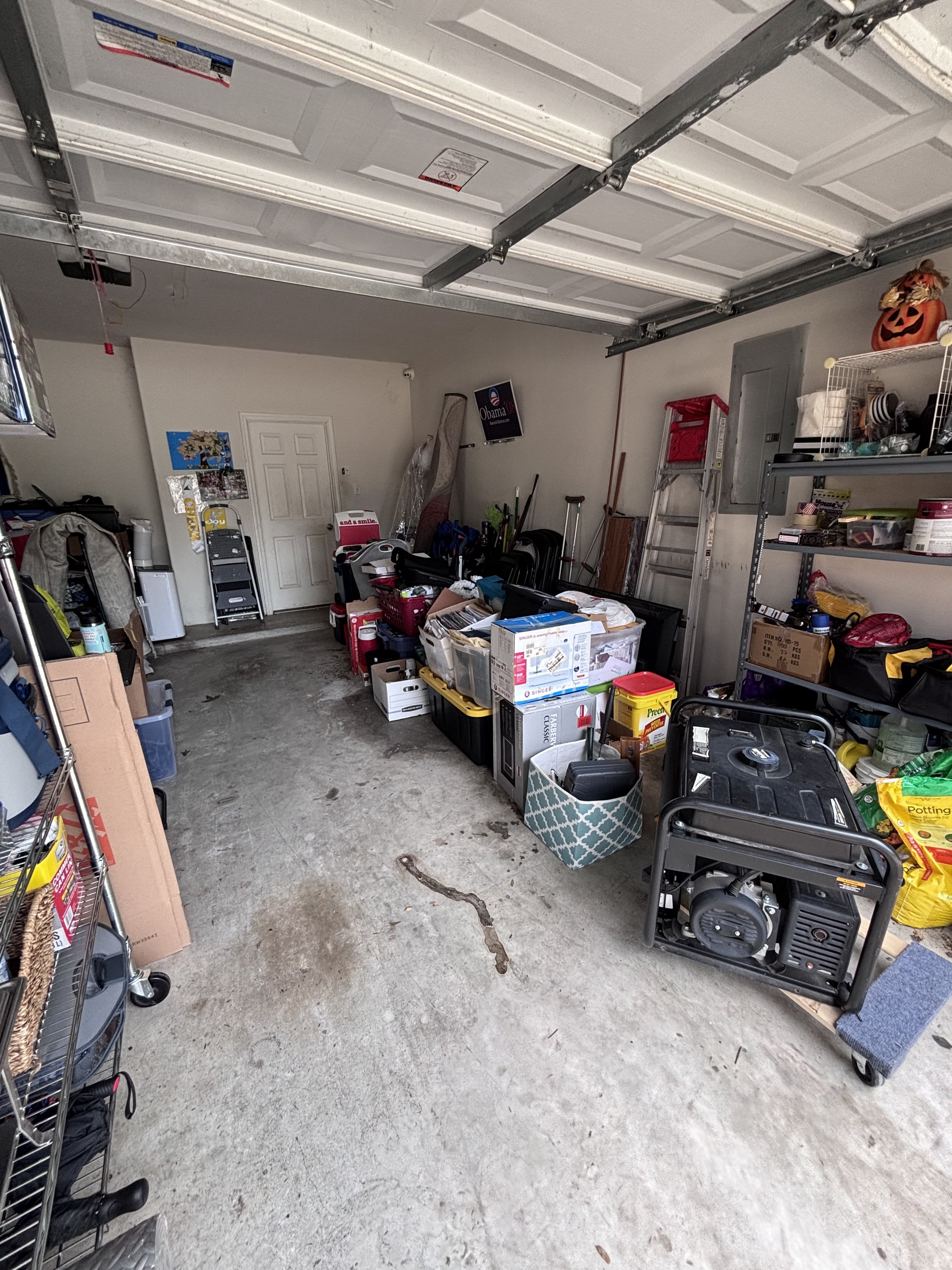 Declutter the garage by creating zones that allow you to find items more quickly and a place to park your vehicles. Creating zones allows items to be accessed and put away more quickly. 