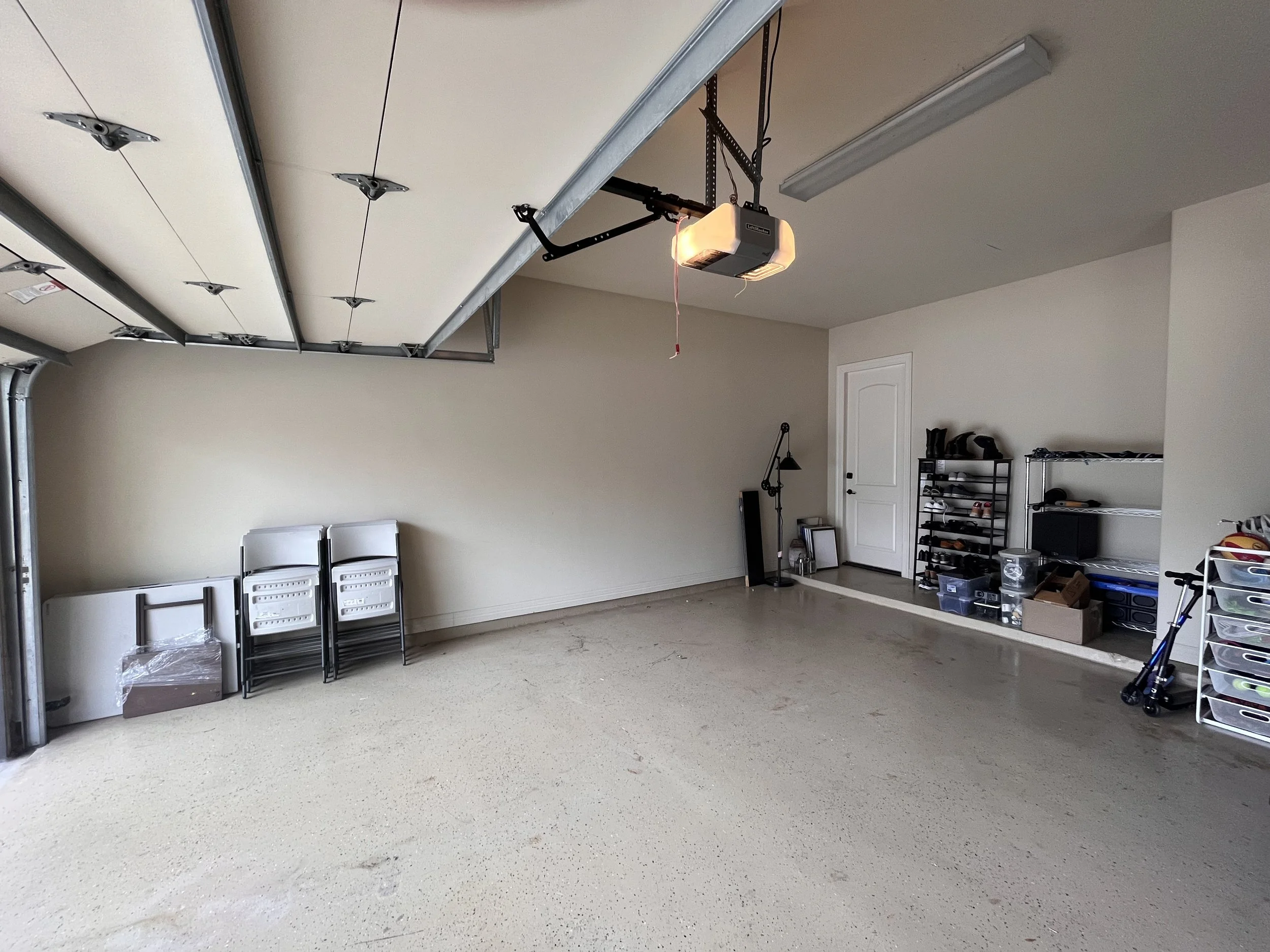 Garage organization and declutter creates an immense amount of usable space for this 3 car garage. There are now systems in place to allow for maximum organization in this garage. 