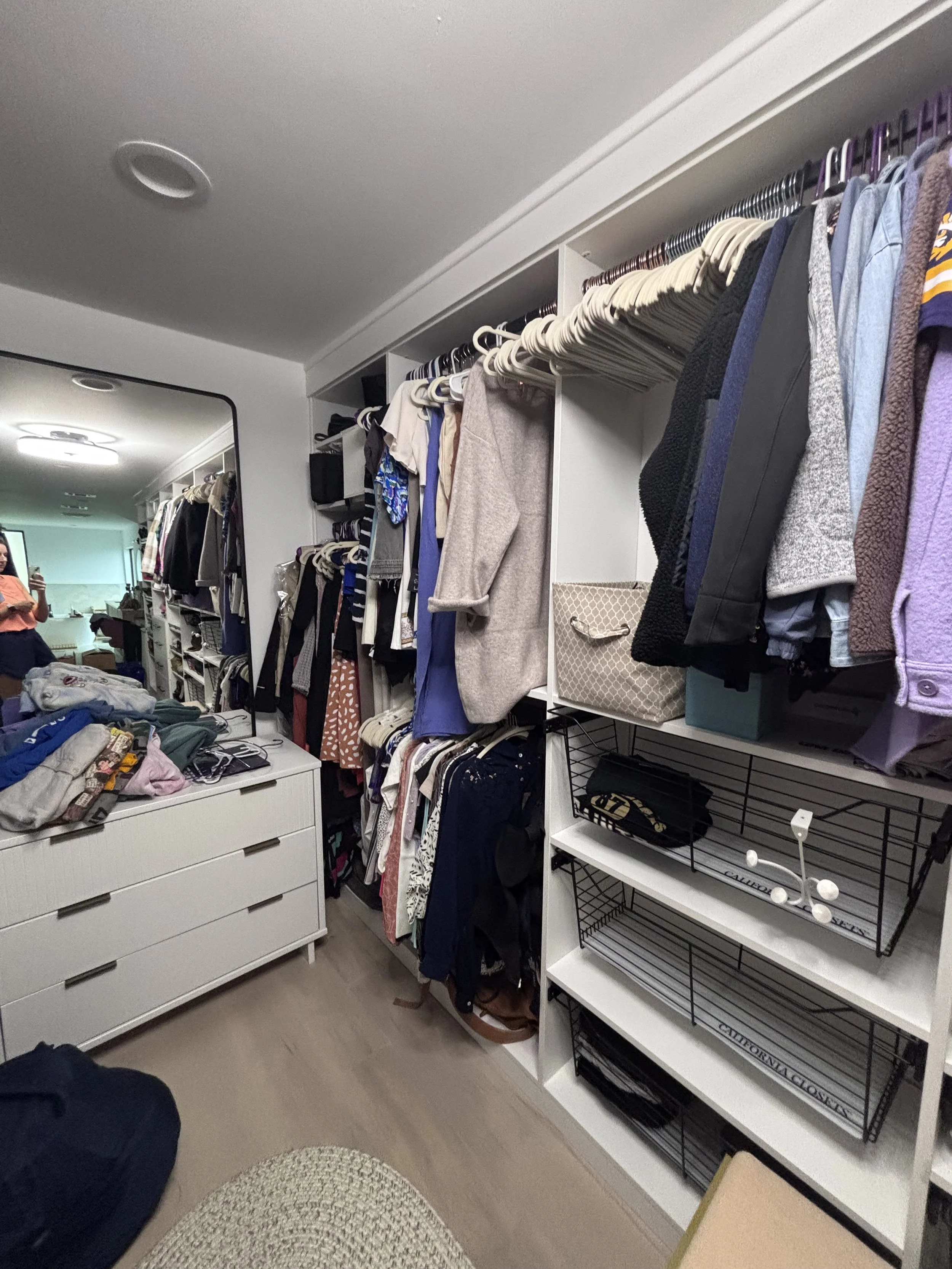 Bedroom closets can really set the tone for your day. Organized closets add time back into your day instead of rummaging for a lost shoe or pants. Organized closets also allow you to wear more of your wardrobe then when clothing is stuffed in a corne